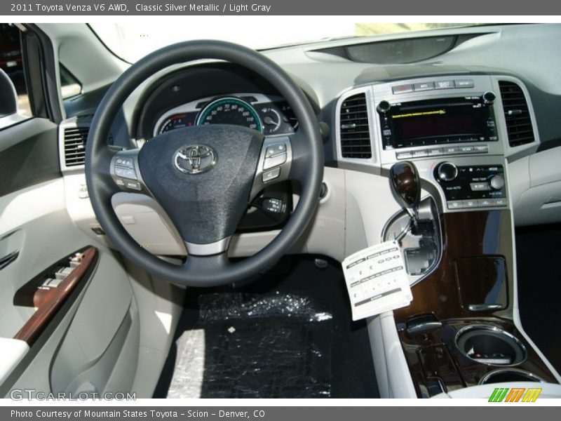 Classic Silver Metallic / Light Gray 2011 Toyota Venza V6 AWD