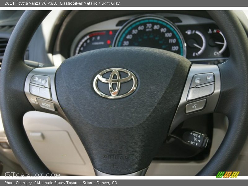 Classic Silver Metallic / Light Gray 2011 Toyota Venza V6 AWD