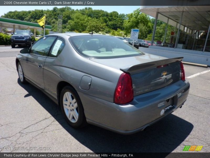 Dark Silver Metallic / Gray 2006 Chevrolet Monte Carlo LT