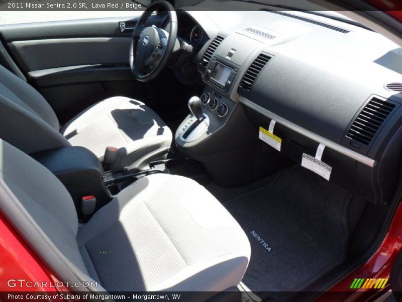 Lava Red / Beige 2011 Nissan Sentra 2.0 SR