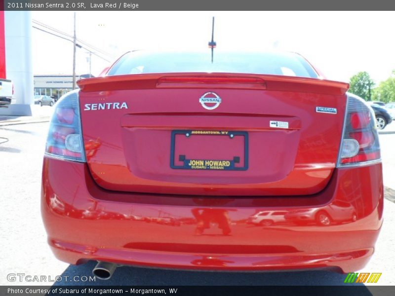 Lava Red / Beige 2011 Nissan Sentra 2.0 SR