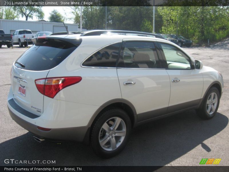 Stone White / Beige 2011 Hyundai Veracruz Limited