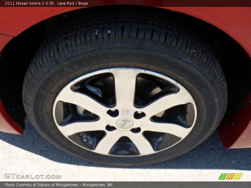 Lava Red / Beige 2011 Nissan Sentra 2.0 SR