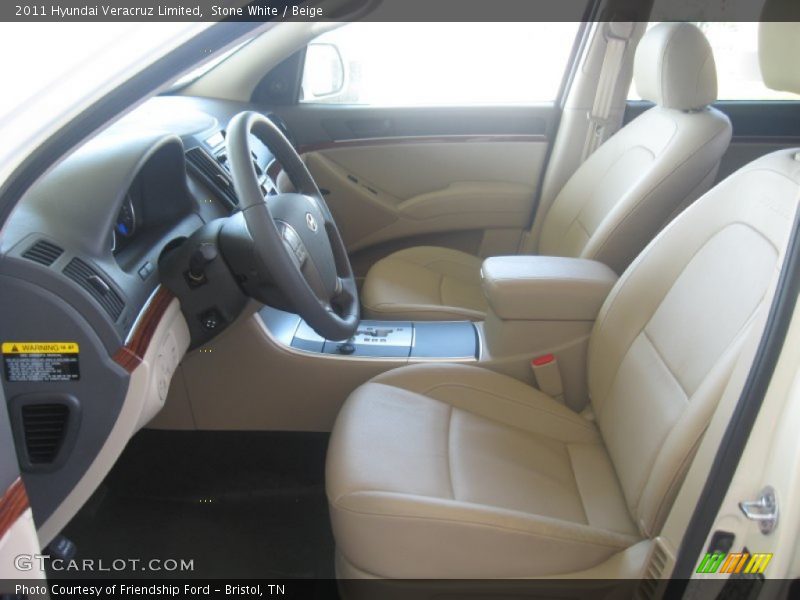 Stone White / Beige 2011 Hyundai Veracruz Limited