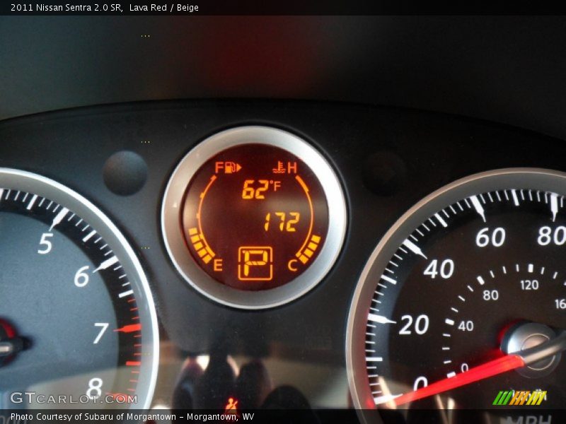 Lava Red / Beige 2011 Nissan Sentra 2.0 SR