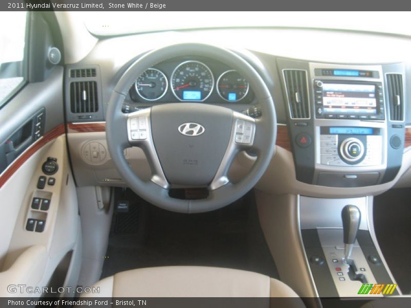 Stone White / Beige 2011 Hyundai Veracruz Limited