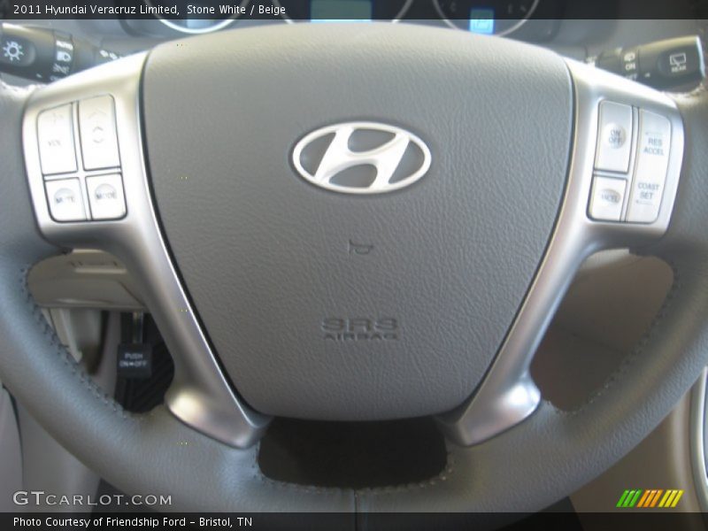 Stone White / Beige 2011 Hyundai Veracruz Limited