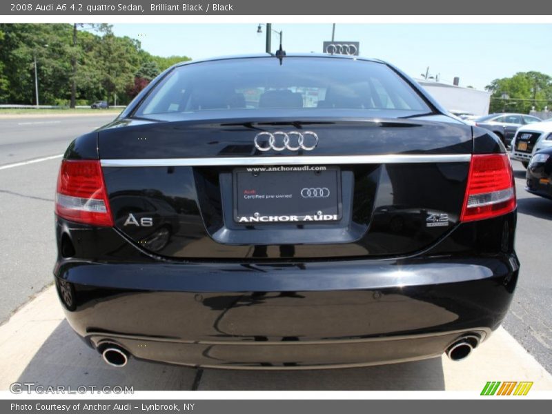 Brilliant Black / Black 2008 Audi A6 4.2 quattro Sedan