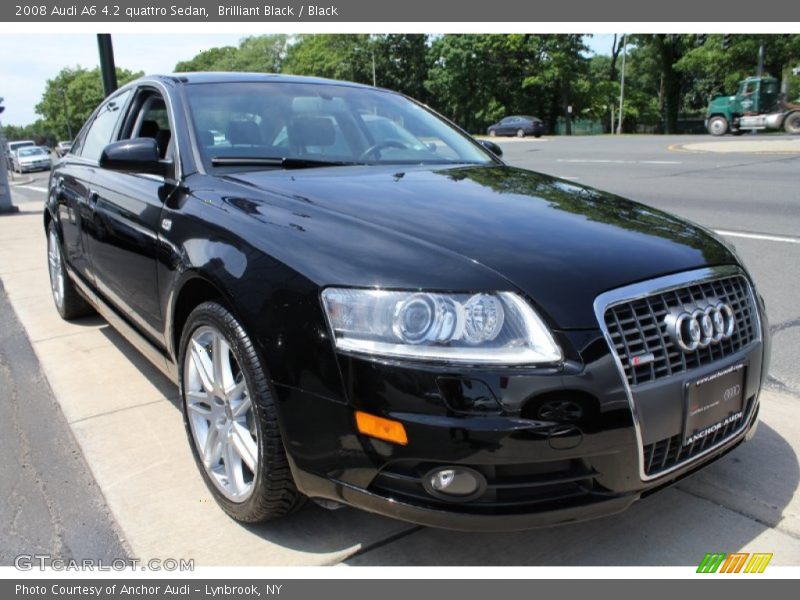 Brilliant Black / Black 2008 Audi A6 4.2 quattro Sedan