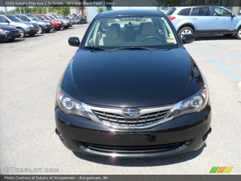 Obsidian Black Pearl / Ivory 2009 Subaru Impreza 2.5i Sedan
