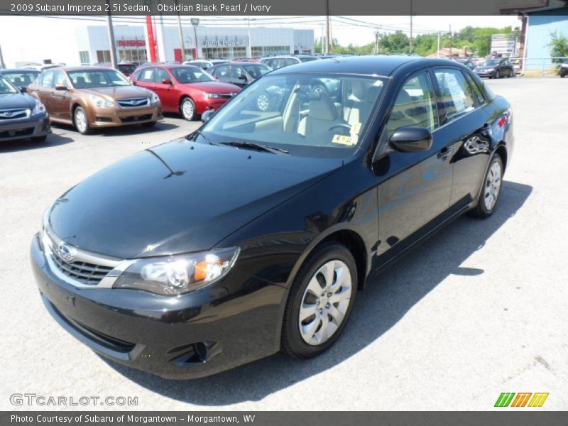 Obsidian Black Pearl / Ivory 2009 Subaru Impreza 2.5i Sedan