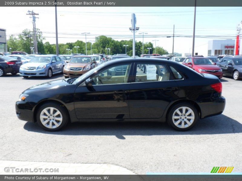 Obsidian Black Pearl / Ivory 2009 Subaru Impreza 2.5i Sedan