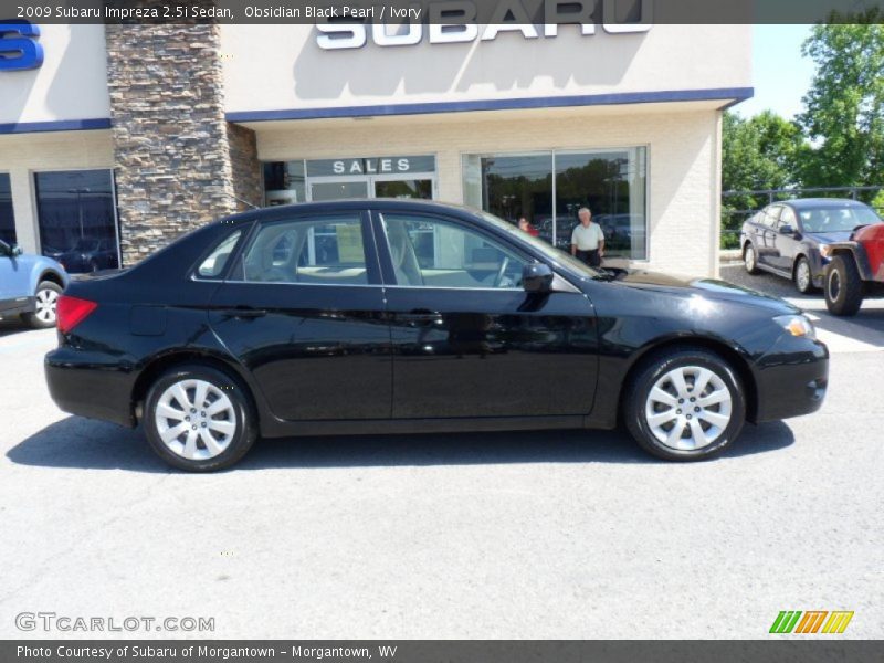 Obsidian Black Pearl / Ivory 2009 Subaru Impreza 2.5i Sedan
