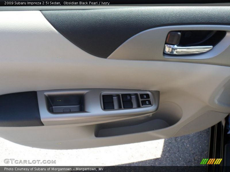 Obsidian Black Pearl / Ivory 2009 Subaru Impreza 2.5i Sedan