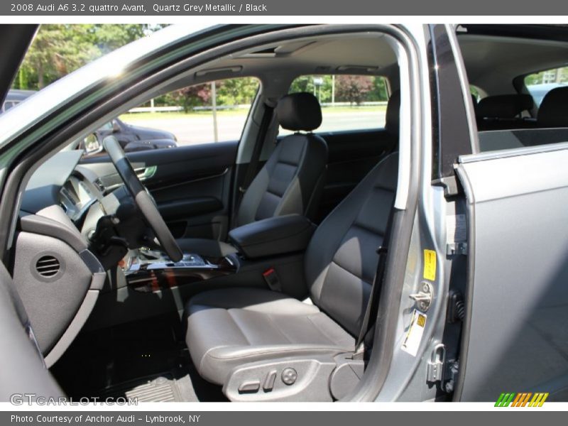 Quartz Grey Metallic / Black 2008 Audi A6 3.2 quattro Avant