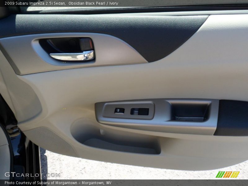 Obsidian Black Pearl / Ivory 2009 Subaru Impreza 2.5i Sedan