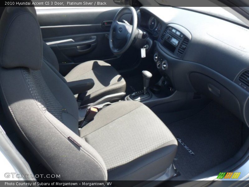 Platinum Silver / Black 2010 Hyundai Accent GS 3 Door