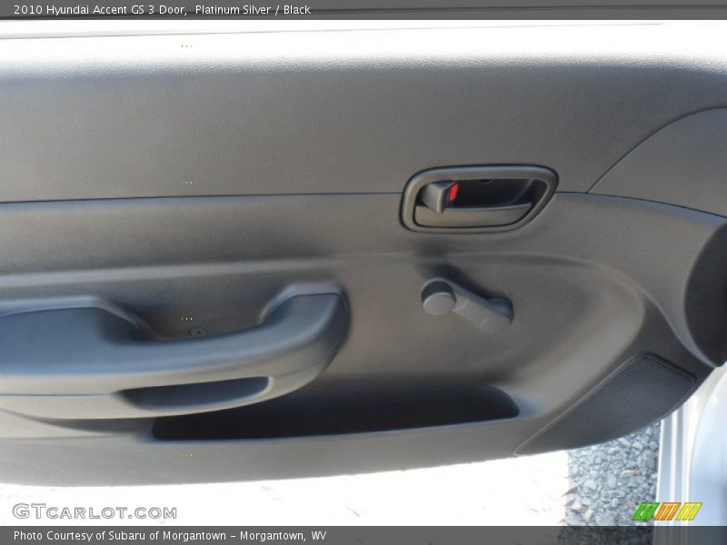 Platinum Silver / Black 2010 Hyundai Accent GS 3 Door