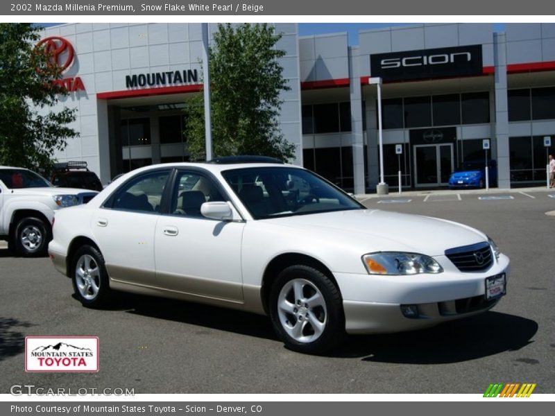 Snow Flake White Pearl / Beige 2002 Mazda Millenia Premium