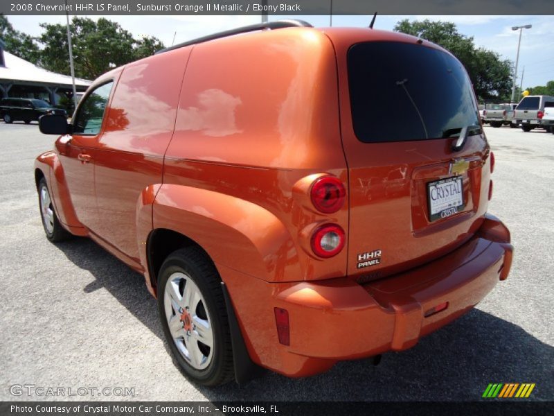 Sunburst Orange II Metallic / Ebony Black 2008 Chevrolet HHR LS Panel