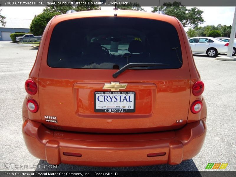 Sunburst Orange II Metallic / Ebony Black 2008 Chevrolet HHR LS Panel