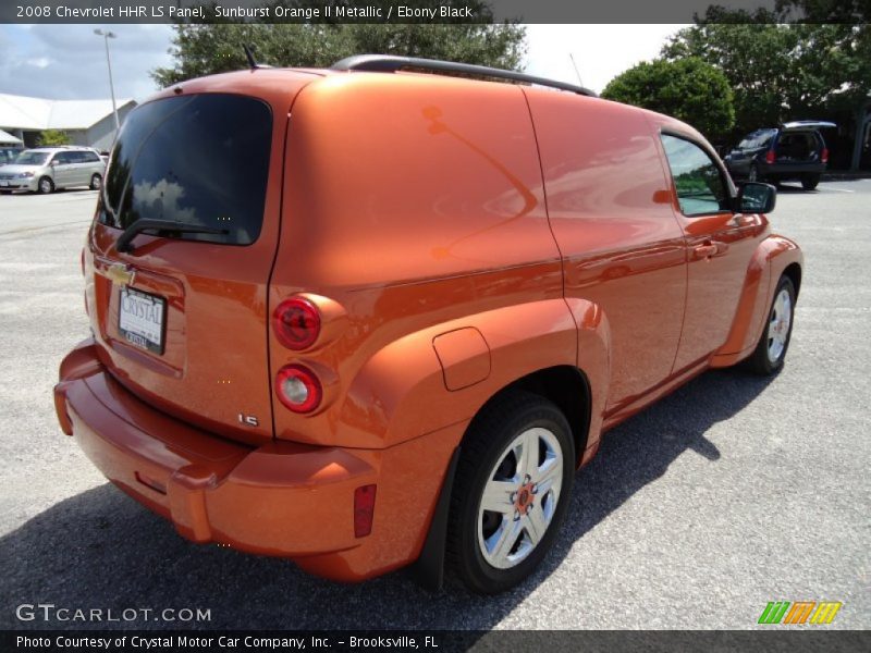 Sunburst Orange II Metallic / Ebony Black 2008 Chevrolet HHR LS Panel