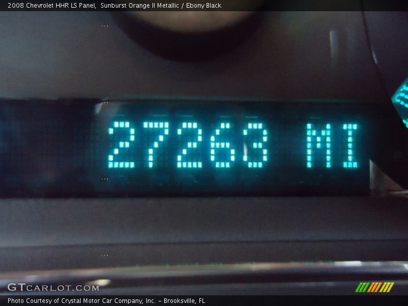 Sunburst Orange II Metallic / Ebony Black 2008 Chevrolet HHR LS Panel