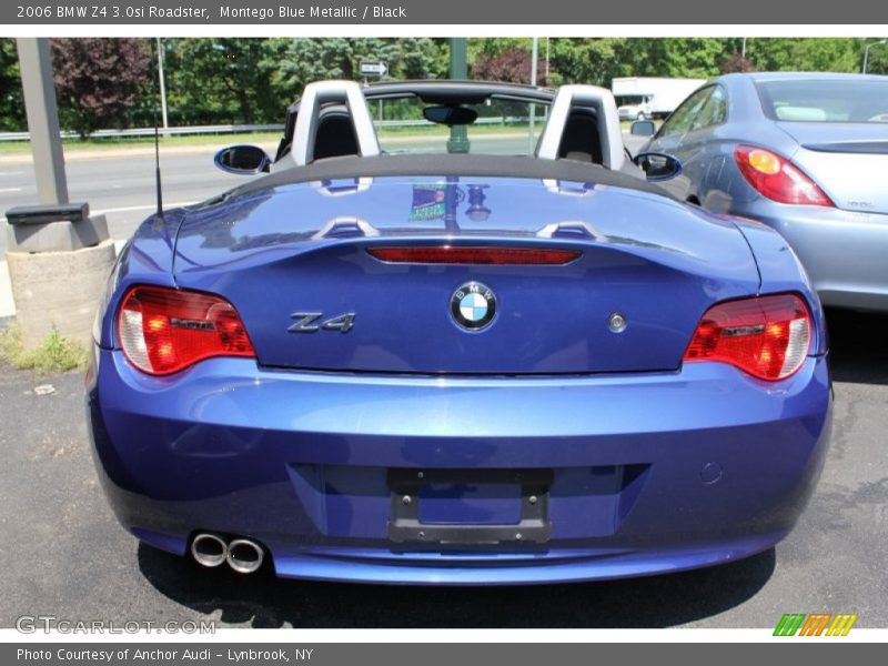 Montego Blue Metallic / Black 2006 BMW Z4 3.0si Roadster