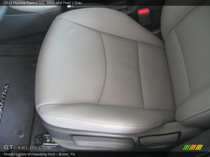 Black Noir Pearl / Gray 2011 Hyundai Elantra GLS