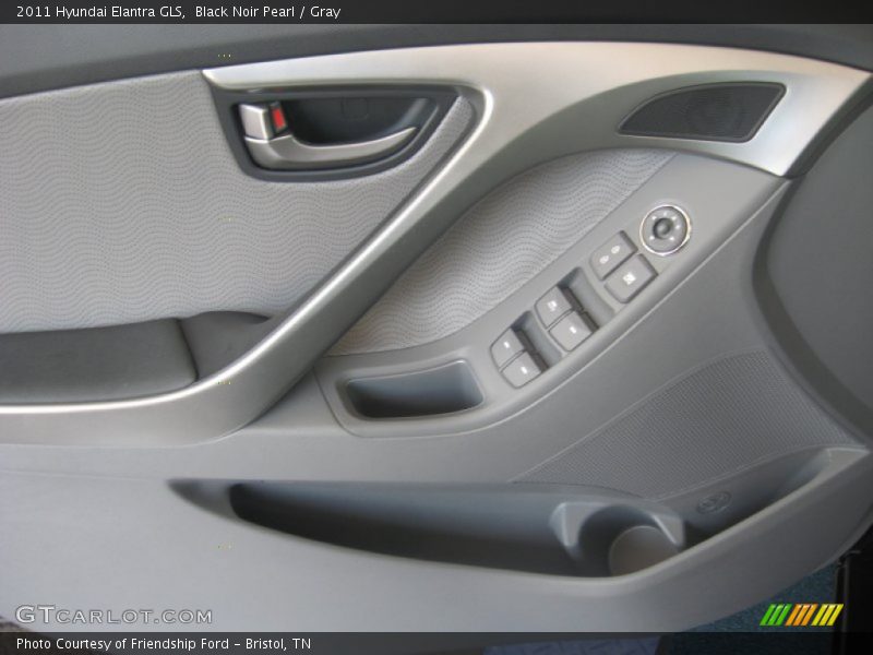 Black Noir Pearl / Gray 2011 Hyundai Elantra GLS