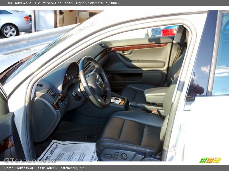 Light Silver Metallic / Black 2008 Audi A4 2.0T quattro S-Line Sedan