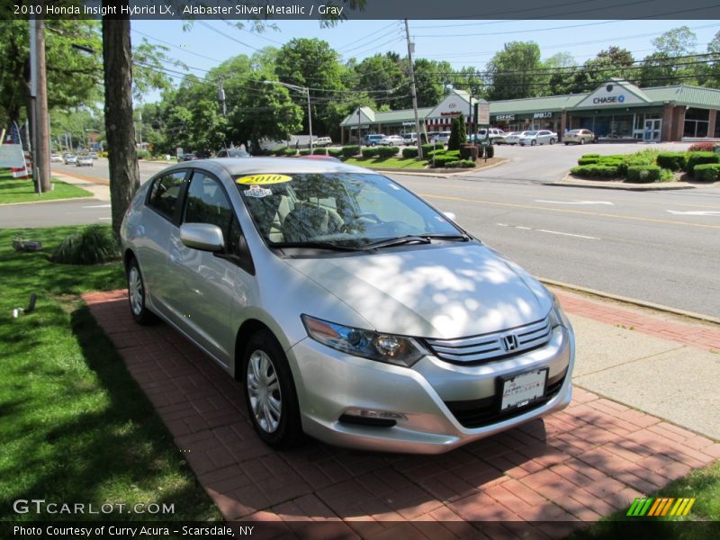 Alabaster Silver Metallic / Gray 2010 Honda Insight Hybrid LX