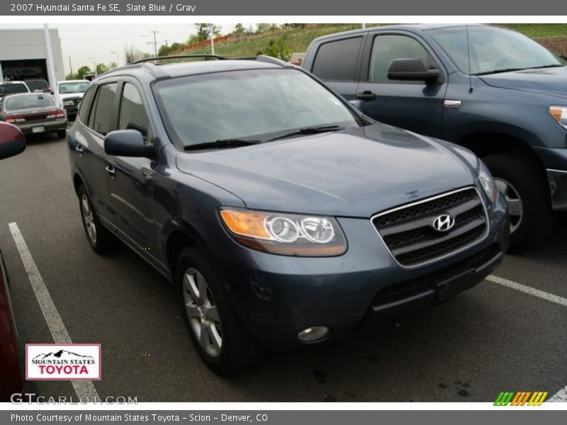 Slate Blue / Gray 2007 Hyundai Santa Fe SE