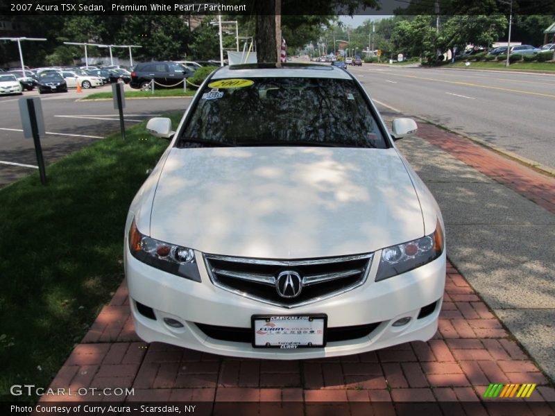 Premium White Pearl / Parchment 2007 Acura TSX Sedan