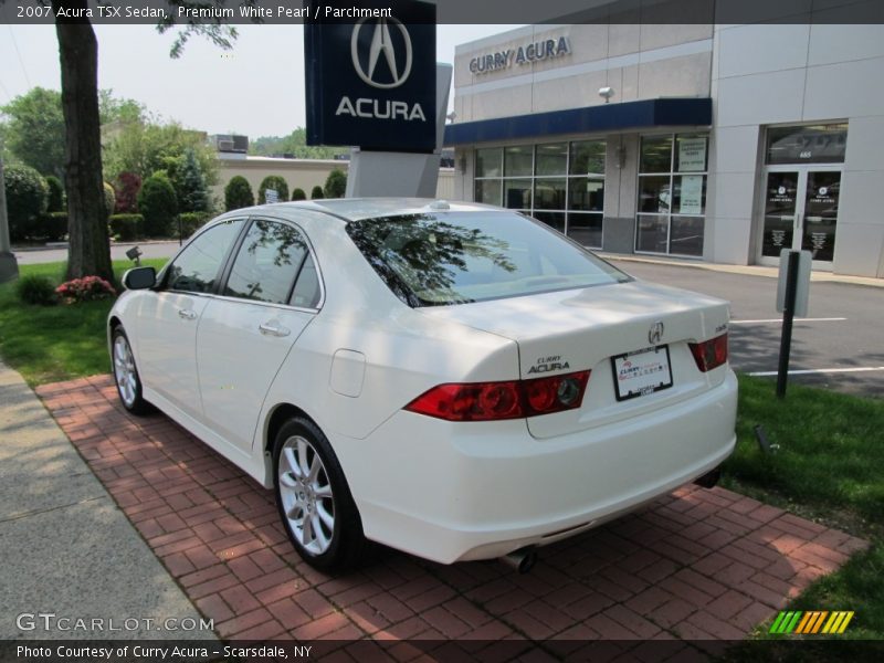 Premium White Pearl / Parchment 2007 Acura TSX Sedan