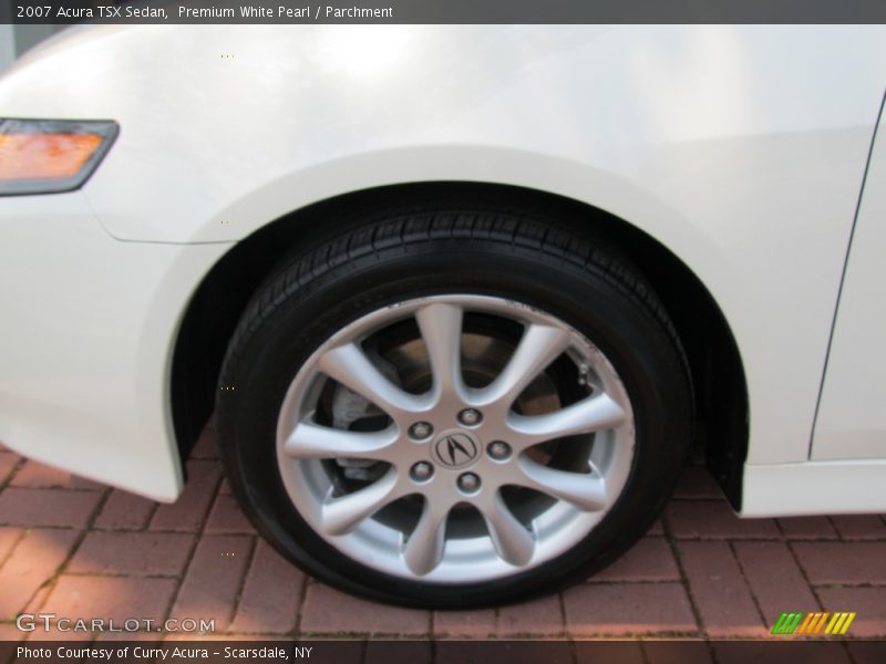 Premium White Pearl / Parchment 2007 Acura TSX Sedan