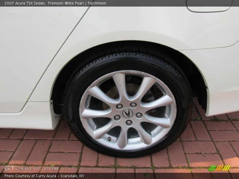 Premium White Pearl / Parchment 2007 Acura TSX Sedan