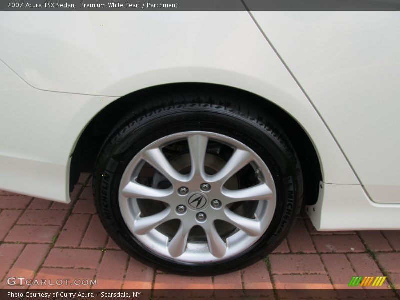 Premium White Pearl / Parchment 2007 Acura TSX Sedan