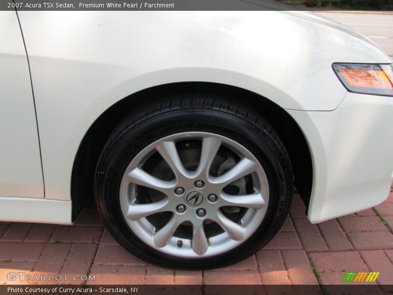 Premium White Pearl / Parchment 2007 Acura TSX Sedan