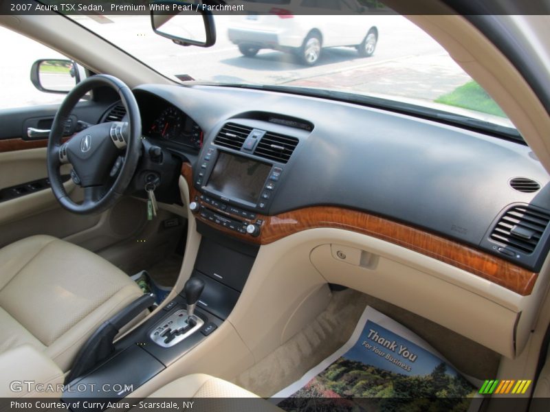Premium White Pearl / Parchment 2007 Acura TSX Sedan