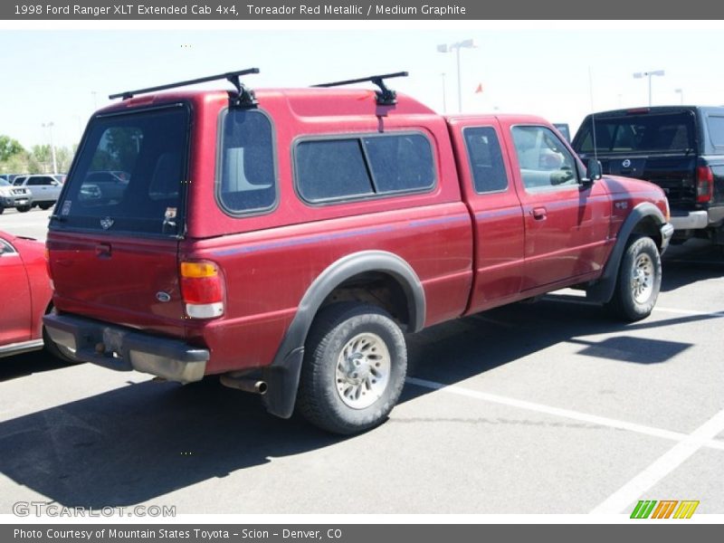 Toreador Red Metallic / Medium Graphite 1998 Ford Ranger XLT Extended Cab 4x4
