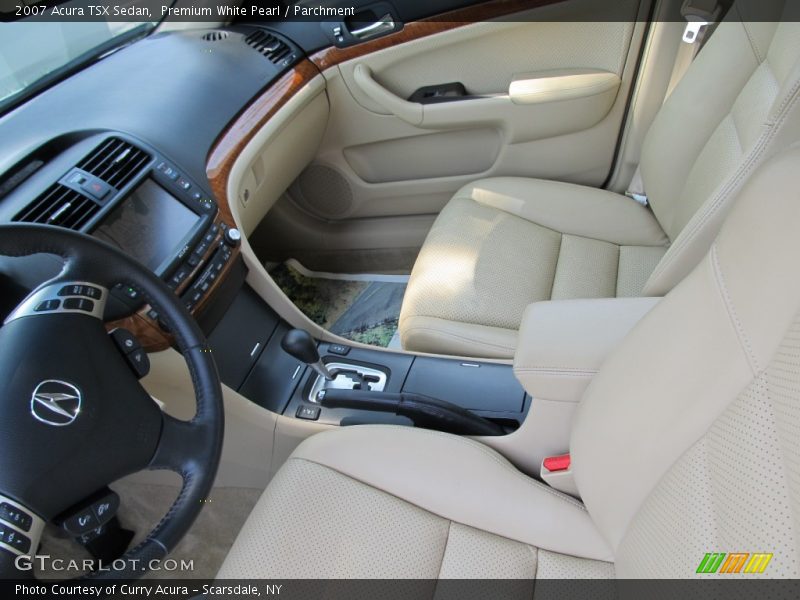 Premium White Pearl / Parchment 2007 Acura TSX Sedan
