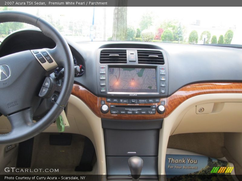 Premium White Pearl / Parchment 2007 Acura TSX Sedan