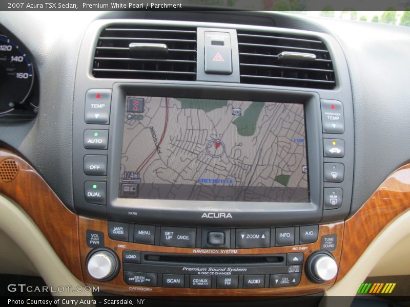 Premium White Pearl / Parchment 2007 Acura TSX Sedan