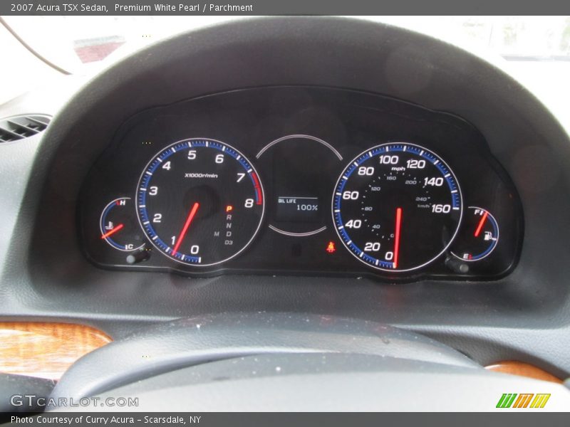 Premium White Pearl / Parchment 2007 Acura TSX Sedan