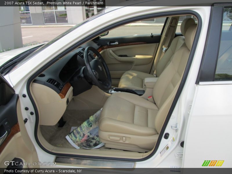 Premium White Pearl / Parchment 2007 Acura TSX Sedan