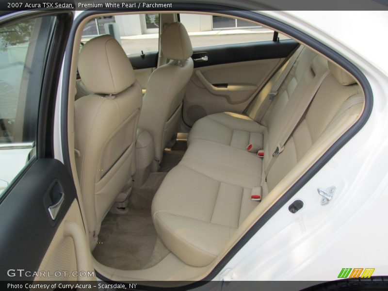 Premium White Pearl / Parchment 2007 Acura TSX Sedan