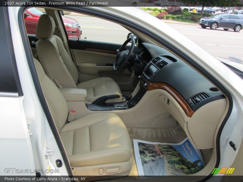 Premium White Pearl / Parchment 2007 Acura TSX Sedan