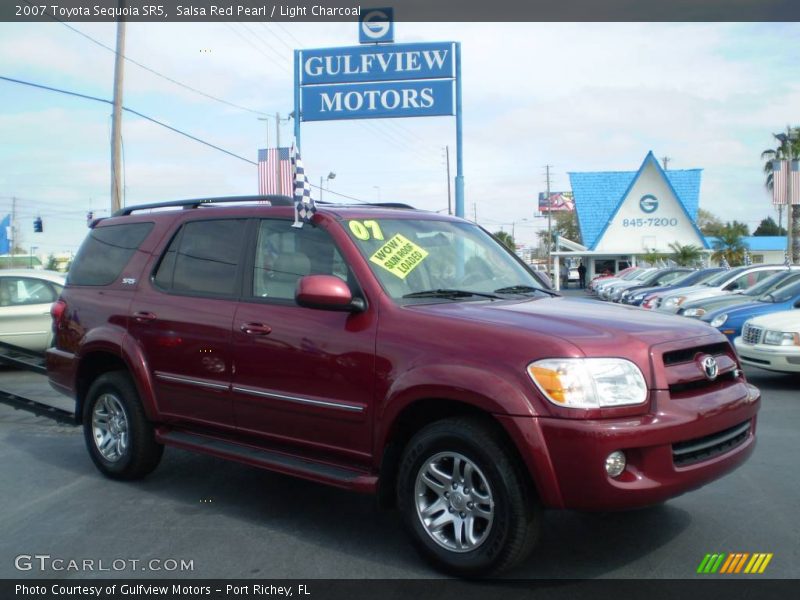 Salsa Red Pearl / Light Charcoal 2007 Toyota Sequoia SR5