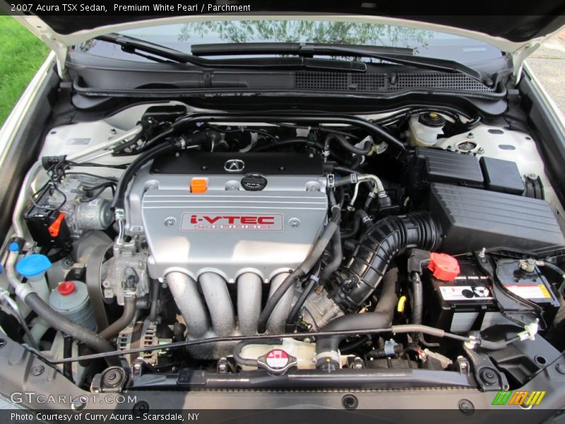 Premium White Pearl / Parchment 2007 Acura TSX Sedan